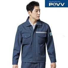 A-의류 (추동 J-910 점퍼 P-910 바지 별매 블루 M~4XL 겨울 방한 상의 하의 청지 근무복 사무실 작업복 방한복 파브)