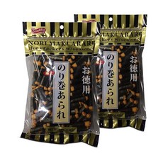 Shirakiku 일본 Nori Maki Arare 해초가 들어간 쌀 크래커 | 찹쌀 간장 밀 해초 | 바삭하고 맛있는 크래커 스낵 해초 맛 141.7g(5온스) - (2, 2개, 142g