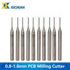 10pcs PCB 밀링 커터 세트 0 8 1 3 175mm 옥수수 조각 생크 CNC 라우터 비트 엔드 밀 기계, 21 10pcs 3.0mm, 10개