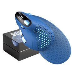 Cooela 손목 보호 버티컬 마우스 타공 레이저 무소음 절전, M618XS Led 푸른 색