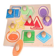 원목도형꼭지퍼즐