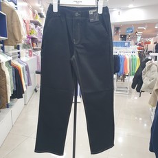 [행복한백화점][폴햄키즈]아동공용 일자핏 면 기모바지 PKA4PP1021-BK
