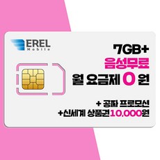 LG 알뜰폰 유심 데이터무제한 월 5500원 유심칩, 신규가입