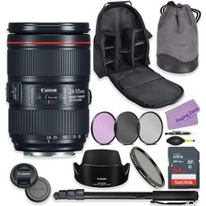 Canon EF 24-105mm f4L is II USM Lens Bundle with Premium Accessories Including 64GB Sandisk Memory, 상세 설명 참조0
