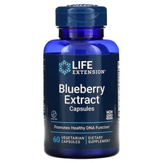 라이프 익스텐션 Life Extension Blueberry Extract 블루베리 추출 베지캡슐 60정 2팩 60정 2개, 60정 × 1개