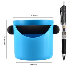 카페 커피도구 커피 노크 박스 블랙 안티 슬립커피 그드 덤프 빈에스프레소 잔류 물분리형 바 액세서리 도구, 06 type 2 Blue, 1개