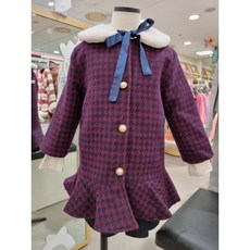 쁘띠앙팡체크코트