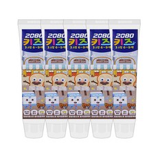 2080 키즈알파 치약 [소다버블향] 어린이, 5개