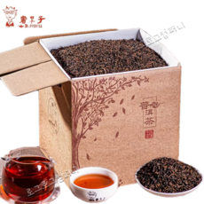 서태자 빙도 궁정 보이차 숙차 특급 운남 진년 고수 숙보이 산차 1kg, 1개, 1개입, 1000g
