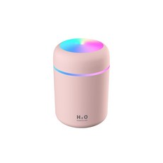 미니 차량용 휴대용 가습기 디퓨저 아로마 H2O 300ml USB 초음파 공기 가습기, 분홍