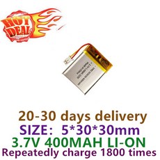 503030 폴리머 리튬 배터리 400mAh 마사지 미용 장치에 적합 KC 인증 배터리 이상, 1PCS Good quality