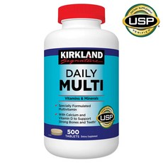 커클랜드 데일리 멀티 비타민 500정 (타블렛) Kirkland Daily Multivitamin 500tabs, 3개