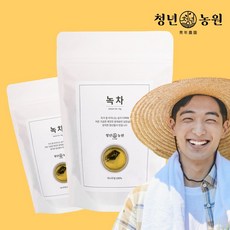 청년농원 제주 녹차 티백 100% 국산 순수 제주 녹차잎로 만든 건강차, 1g, 50개입, 2개