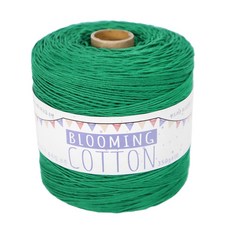 털실나라 미니콘 블루밍 코튼 18합 코마면사 뜨개실 350g, 18 초록, 1개 18 초록, 1개