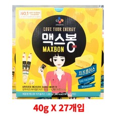 CJ맥스봉 치즈소세지, 40g, 27개
