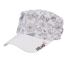 엘르골프 여성 시즌 하트 패턴 소재 군모 6G27406, WHITE(100)