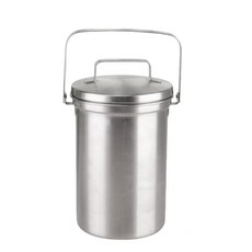 FVEJA'SIV 음식물 쓰레기통 3L, 1개, 실버