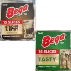 베가 슬라치스 체다 치즈 250g 2종택1 스트롱앤바이티 테이스티 BEGA