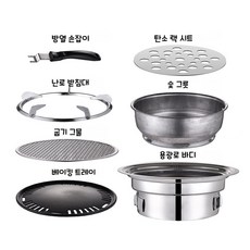 스텐 원형화로 숯불구이 화로 화덕 장작 불멍 캠핑화로 가정용 업소용 BZ-SKJ, 40cm, 1개