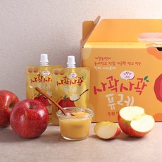 백씨네과수원 오늘자람 사과퓨레 국내산 거창사과로 만든 아기이유식 유아간식 어르신건강식, 사과퓨레1박스(70gx30개), 70g, 1개