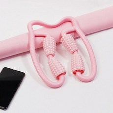 롤러 수동 마사지기 360도 롤링 안마 마사지기, 핑크