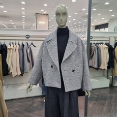 시슬리 오버핏숏자켓형코트(SACTC4261 멜란지그레이)