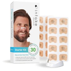 인테이크 브리딩 나살 스트립 스타터키트 30개입 1팩 화이트 Intake Breathing Nasal Strip Starter Kit