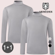 [1+1] 아르메데스 남성 기모 레귤러핏 터틀넥 티셔츠 AR-43