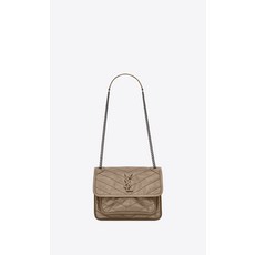 SAINT LAURENT Baby NIKI Tasche aus geknittertem Vintage-Leder 5330370EN041722