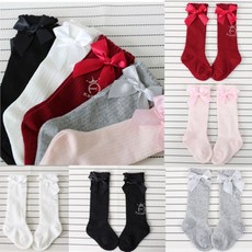 0 4y 새로운 키즈 스타킹 아기 소녀 스타킹 유아 주름 보우 타이 패치 워크 춤 따뜻한 여자 코튼 소프트 베이비 스타킹|타이츠 & 스타킹|
