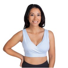 Love and Fit | Everyday Luxe 2.0 수유 및 핸즈프리 펌핑 브라 파우더 블루
