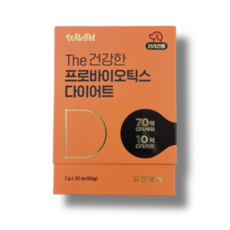 유한양행 강아지유산균 더 건강한 프로바이오틱스 다이어트 30P, 1개, 60g - 강아지유산균60g