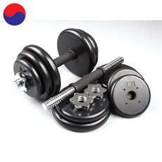 위너헬스(국산원판)7.5kg 2개 조립아령-PVC코팅 무게조절아령덤벨, 10.5kg 2개