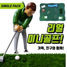 [리얼 골프게임]집이나 사무실등 실내에서 즐기는 미니골프게임-SINGLE PACK, 싱글팩