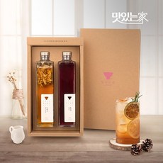 맛있는 쌍계명차 일상다완 허니플라워 청 2입세트+쇼핑백, 쌍화진 670g/생강 650g