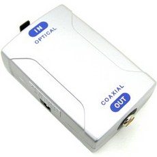 와이즈샵 Coms AUDIO Optical to Coaxial S PDIF Converter(POF-830) dp케이블, 단일 수량