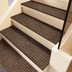 복층 계단 미끄러방지 카페트 DIY 매트 다락 안전 커팅가능, 갈색 (커팅 가능), 1개