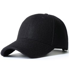 남성 겨울 모자 중년 방한 Donlojoe 대형 울 남자 두꺼운 야외 큰 머리 야구 얼굴을 드러내는 작은 정점