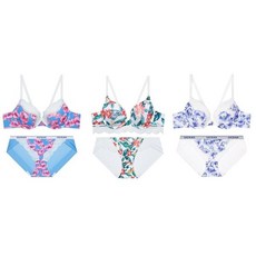 [공식매장판] 게스언더웨어 플라워 3종택1 브라+팬티세트(GBWBR+BP244/245/243)