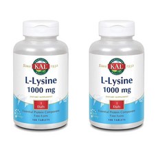 KAL 칼 L-라이신 1000mg, 2개, 100정