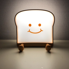 필온 식빵 LED 무선 무드등 수면 유도등 간접조명 수유등 귀여운 캐릭터 무드등, 스마일