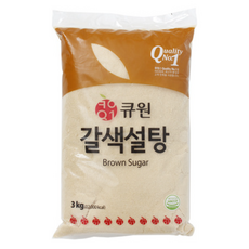 큐원 갈색설탕, 3kg, 3개