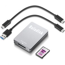 Boladisk 80GB CFexpress A타입 메모리 카드 Full-HD & 4K 비디오 최대 250MB/s의 고속 판독 전문 사진작가 비디오그래퍼용, Card reader+80GB
