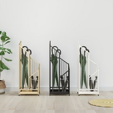 우산 꽂이 선반 호텔 사무실 우산통 가정용 감성, B형 스몰 화이트(25×20×62), 1개