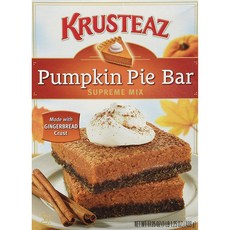 Krusteaz Pumpkin Pie Bar Supreme Mix 크러스티즈 펌킨 파이 바 슈프림 믹스 17.25oz(489g) 3팩, .개, .g, 489g, 3개