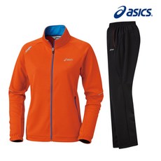 [아식스(ASICS)] 아식스 여성 트레이닝복세트 오렌지 운동복세트