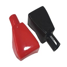 배터리터미널 고무커버/밧데리단자 고무커버/색상선택/개당판매/덮개, 적색, 1개
