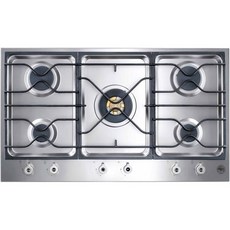 가스 쿡탑 LPG 상업용 Bertazzoni Design Series PM36500X 36분할 5개 밀폐 버너 18 000 BTU 황동 연소, 가스 쿡탑 LPG 상업용 Bertazzoni Desig