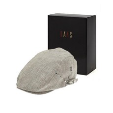 닥스 악세서리 남성 20FW [선물케이스동봉]브라운 체크 린넨 헌팅캡 DBHE0F754W3