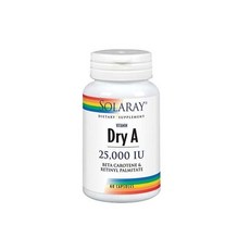Dry Form Vitamin A 25 000 IU 60 Caps By Solaray 723396, 1개, 60정